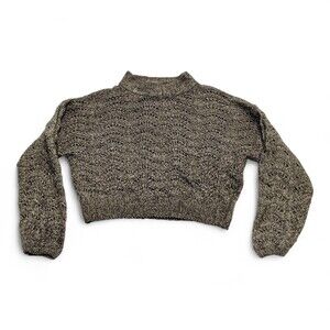 Urban Outfitters Cropped Cable Knit Turtleneck Sweater XS